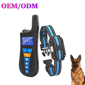Dispositif <span class=keywords><strong>anti</strong></span>-<span class=keywords><strong>aboiement</strong></span> électronique télécommandé en plastique écologique, <span class=keywords><strong>portée</strong></span> 1000M, étanche IP67, 3 modes d'entraînement - Product Image 1