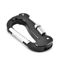 Promotion Couteau pliant en acier inoxydable LED Mousqueton Outils de poche multifonctions Couteau et ensemble d'outils compacts et polyvalents