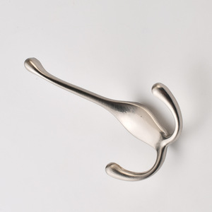 Zinc Alloy <b>Wall</b> Mount Coat <b>Hook</b> Silver For Entryway Door Hat Hanging - Product Image 4