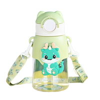 Bouteille d'eau portable écologique et lavable au lave-vaisselle pour enfants Dragon Drinkware - Idéale pour les voyages et le camping