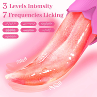 Meistverkaufte Realistische Zungen-Leckende Rosen-Vibratoren Sexspielzeug für Erwachsene Frauen mit G-Punkt Klitoris-Stimulator Brustwarzen-Massagegerät