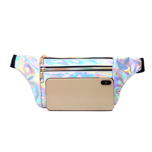 <span class=keywords><strong>Riñonera</strong></span> holográfica con purpurina a la moda, <span class=keywords><strong>riñonera</strong></span> informal brillante para festivales de viaje, Unisex, duradera, impermeable, antirrobo - Product Image 3