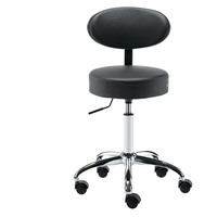 Tabouret de bar mobile chaise dossier de siège en cuir base de pied en métal pivotant à 360 degrés style moderne utilisé pour pub bar salle à boire cuisine
