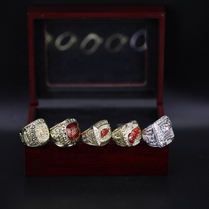 Anillo Conmemorativo Retro Clásico de Alta Calidad del Campeonato de los Detroit Red Wings de <span class=keywords><strong>1986</strong></span>, 1997, 1998, 2002 y 2008 - Product Image 3