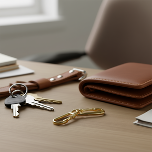 Moschettoni Portachiavi Ilan 30mm Dorati Tipo Gancio 3 Pezzi - Product Image 3