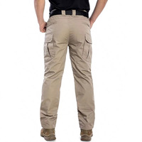 Pantalons de travail tactiques multi-poches tendance pour hommes, style été, résistants à l'eau, légers, pour la randonnée et le camping, en tissu ripstop