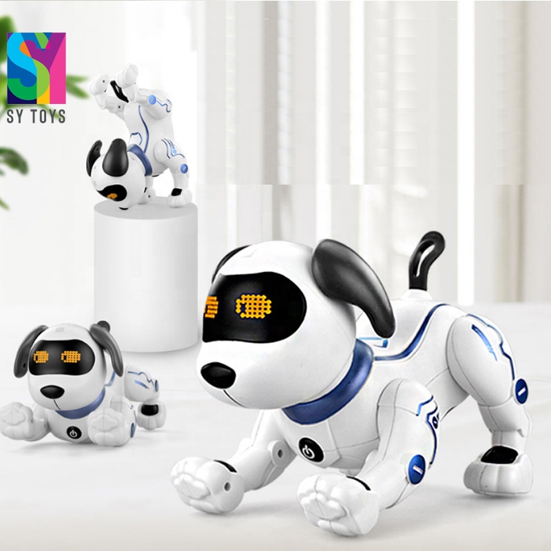 SY телеуправление Программирование ручная подставка push-ups поет качели игрушки rc smart трюковая собака