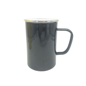 <span class=keywords><strong>Grober</strong></span> esmalte doble pared de gran capacidad ecológico Camping Picnic Hundebecher Tasse Becher Geschenk Wanderer taza al aire libre - Product Image 1