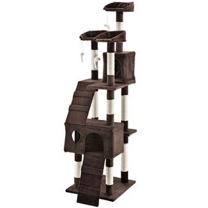 Moderno Grande Albero Tiragraffi di Lusso per Gatti, Torre Arredo con Palo Tiragraffi per Gattini, <span class=keywords><strong>Casa</strong></span> per Animali - Product Image 1