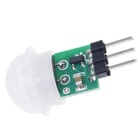 DC 2.7 ke 12V Mini IR piroelektrik inframerah PIR Sensor gerak manusia modul detektor otomatis AM312 Sensor