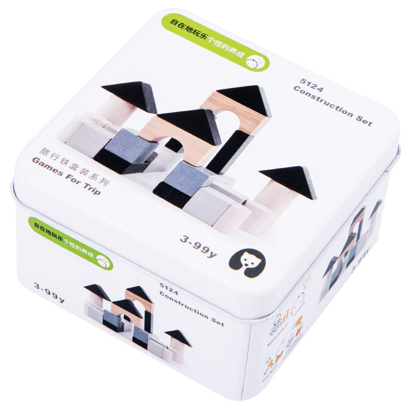 Building blocks-travel tin box