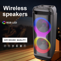 SING-E ZQS8828X Altavoz Bluetooth Portátil Multifuncional de 8 Pulgadas para Karaoke, Sistema de Sonido DJ de Alta Potencia con RGB, Ideal para Exteriores