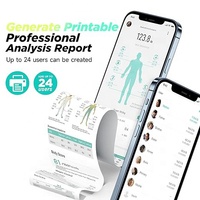 Báscula de Baño Digital de Vidrio Templado de 180 kg con Aplicación Inteligente, Análisis de Grasa Corporal y Contenido de Agua de Ocho Puntos