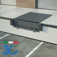 TM PEDANE Rampa Electrohidráulica de Acero Galvanizado con Borde Curvo BAG-P250B.6T 6000-9000kg Plataforma Prefabricada para Foso Económica