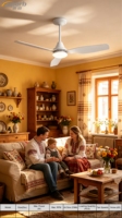 Nouveauté : Ventilateur de plafond moderne ultra-silencieux avec moteur DC, débit d'air élevé, ventilateur de plafond décoratif pour la maison, le commerce et la vente en gros
