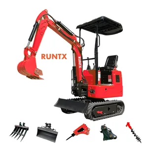 Rtx Mini Máy xúc 1ton Đất máy xúc nhỏ Digger để bán