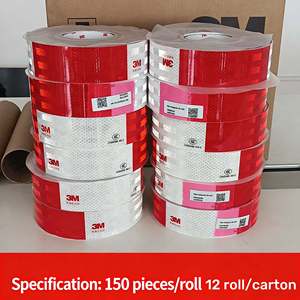 <span class=keywords><strong>Cinta</strong></span> <span class=keywords><strong>Reflectante</strong></span> 3M 983D Roja y Blanca DOT-C2 <span class=keywords><strong>para</strong></span> Señalización de Visibilidad en <span class=keywords><strong>Camiones</strong></span> y Remolques - Product Image 3