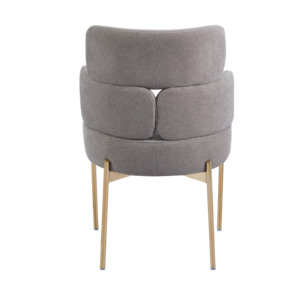 <span class=keywords><strong>Chaise</strong></span> de salle à manger de luxe en <span class=keywords><strong>tissu</strong></span> bouclé avec accoudoirs, pieds dorés modernes, fauteuil d'appoint <span class=keywords><strong>beige</strong></span>, <span class=keywords><strong>chaise</strong></span> rembourrée pour chambre à coucher - Product Image 5