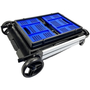 Yardımcı alışveriş sepeti alüminyum katlanır arabası katlanabilir sepeti sepeti programı arabaları açık vagon bakkaliye için - Product Image 4