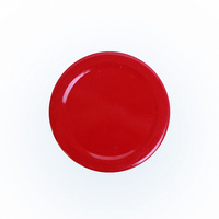 Couvercle métallique torsadé rouge élégant de 58 mm pour bocaux en verre, fermeture hermétique, conception OEM personnalisée