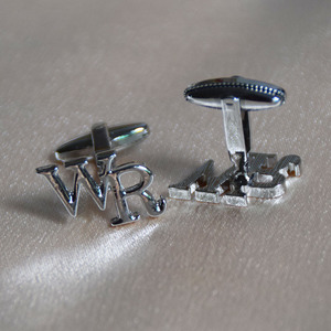Gemelli di Lusso in Metallo per <span class=keywords><strong>Uomo</strong></span> e Donna, Alta Qualità, Stampa UV Irregolare, Placcati, per Camicia, Oro e Argento Opzionali - Product Image 1