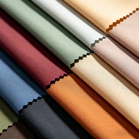 Tissu pongé 100% polyester uni teint 100D 190T respirant, coupe-vent et épais pour sacs, bagages et doublures