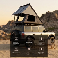 Neues Design Dreieckiges Hartschalen-Dachzelt Wasserdichtes Aluminium-Autodachzelt für 4x4 Offroad-Camping