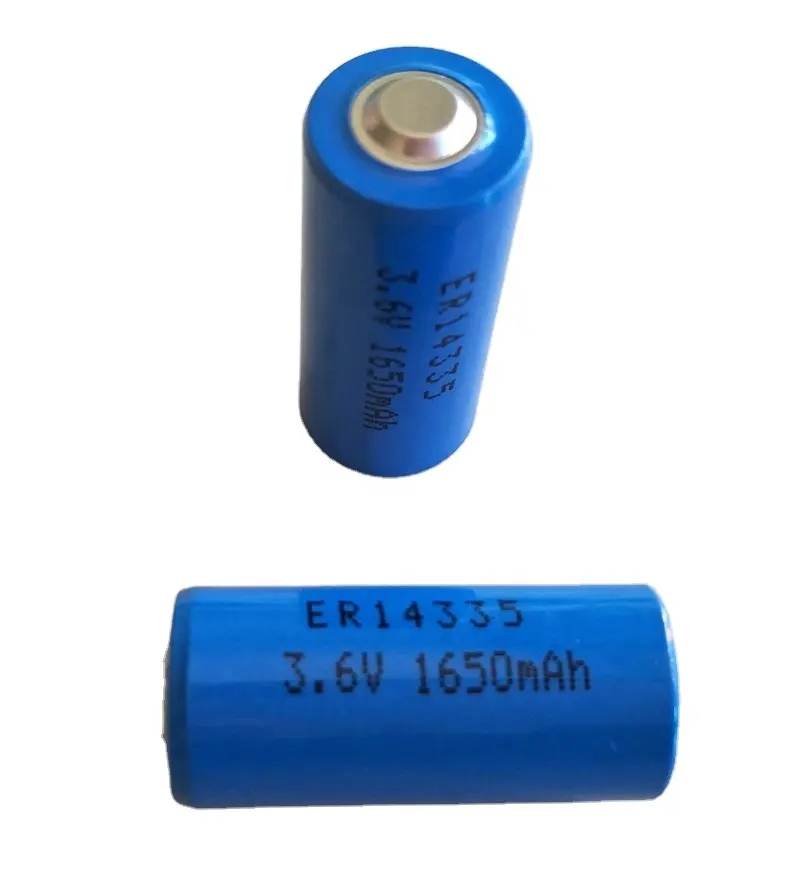 Baterai Li-SOCl2 non-isi ulang, sel utama kapasitas tinggi untuk meter 2/3AA ER14335 3.6V 1650mAh