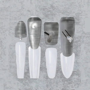 Nuevo Molde Dual para <span class=keywords><strong>Uñas</strong></span> de Almendra, Herramienta de Escultura de <span class=keywords><strong>Uñas</strong></span> PMMA sin Rastro, Marca Privada, Extensión Rápida de <span class=keywords><strong>Uñas</strong></span> Postizas - Product Image 3