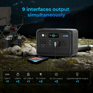 OUKITEL Rechargeable Backup Power Lifepo4 Battery Emergency Solar Generator 800W 512Wh Portable Power Station - Product Image 5