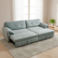 Canapé-lit futon en gros, convertible, confortable, pour chambre à coucher, salon, lit de jour, fauteuil en velours, canapé-lit pliable, deux places