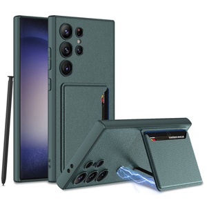 S24 Ultra Pickup Sac insérer Carte Étui En Cuir Pour <span class=keywords><strong>Samsung</strong></span> S24 Ultra Mobile <span class=keywords><strong>Téléphone</strong></span> - Product Image 3