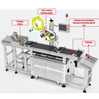 Fabricante SKILT, etiquetadora de bolsas adhesivas, máquina de etiquetado de bolsas Mylar, alimentador de paginación para bolsas de plástico y papel