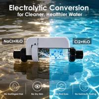 Système de chloration au sel pour piscine, générateur de chlore intelligent avec contrôle par application, cellule en titane pour piscines jusqu'à 150 000 litres