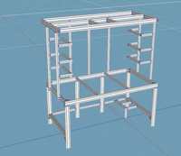 Banc de travail antistatique personnalisable en profilé aluminium à rainures en T 3060 4080 pour réparation informatique et électronique