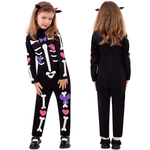 <span class=keywords><strong>Disfraz</strong></span> de <span class=keywords><strong>esqueleto</strong></span> de Halloween para niñas y niños, 2017 - Product Image 4