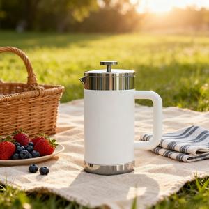 Presse à café française isolée sous vide à double paroi de haute qualité avec poignée en plastique cafetière à thé en <span class=keywords><strong>acier</strong></span> inoxydable écologique - Product Image 6