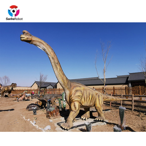 Modelo <span class=keywords><strong>de</strong></span> Braquiosaurio Gigante <span class=keywords><strong>de</strong></span> Tamaño Real - Par <span class=keywords><strong>de</strong></span> Dinosaurios Animatrónicos con Forma <span class=keywords><strong>de</strong></span> Corazón para Zoológicos al Aire Libre y Paisajes Jurásicos - Product Image 3