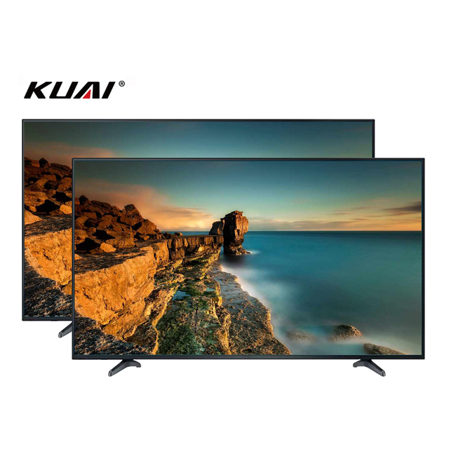 Chinese Factory Wholesale NTSC 32 43 50 55 65 Inch Tlvision Smart TV KUAI Smart TV Flat Screen TV Android Smart