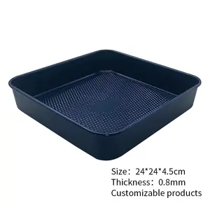 Оптовая продажа, антипригарная квадратная жаропрочная посуда JIANGXIN из углеродистой стали, синие формы для торта, противень для хлеба, кухонная противень для выпечки