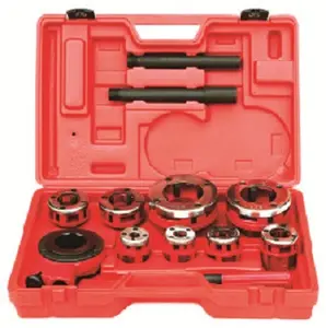 8 matrici 1/4 "-2" filettatrice per tubi a cricchetto manuale stock strumenti hardware