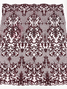 Tissu en dentelle en gros, haute qualité, paillettes dorées brillantes, tissu en dentelle perlée pour robe de mariée - Product Image 5