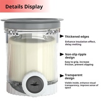 1 paquet de pichets et couvercles gris pour machine à glace, compatibles avec les séries Ninja NC700 NC701, de remplacement, sans BPA et lavables au lave-vaisselle