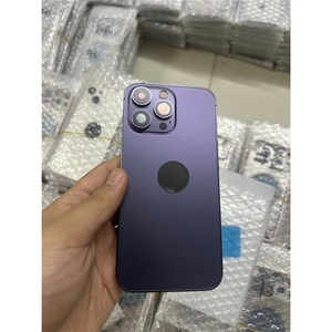 Carcasa Trasera de Repuesto para iPhone 14 Pro 14 Pro Max, Tamaños 6.1 y 6.7 Pulgadas, Cubierta de Vidrio Trasera con Puerta para Batería - Product Image 1
