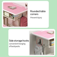 Articles à bas prix ensemble de bureau et de chaise réglable en hauteur et plusieurs styles d'ensemble de chaises de bureau d'école