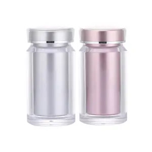 100ml 150cc Golden Acrylic Pill Bottle Packer Bottle Empty for Capsule Vitamin Supplement Bottle