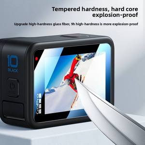 ฟิล์มกันรอยกระจกนิรภัยแบบกำหนดเองสำหรับกล้อง GoPro Hero 10 9 8 HD ป้องกันรอยนิ้วมือ สำหรับเลนส์หน้าและหลัง - Product Image 3