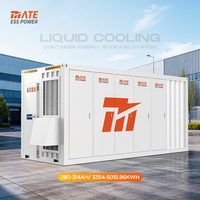 Système de Stockage d'Énergie (BESS) Conteneurisé Tout-en-un MATE 20 pieds 3MWh 5MWh avec Refroidissement Liquide, Batterie LiFePO4 Certifiée UL pour l'Intégration d'Énergies Renouvelables