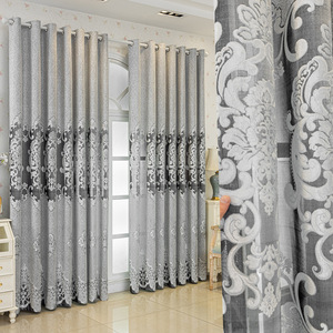 Cortinas Opacas Ignífugas de Poliéster 100% con Bordado Estilo Europeo, Aislantes para Sala de Estar, con Cenefas, Gran Venta - Product Image 5
