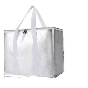 Sacos de gelo reutilizáveis para sacos térmicos, sacos de piquenique com isolamento à prova d'água, sacos térmicos macios com logotipo personalizado de fábrica